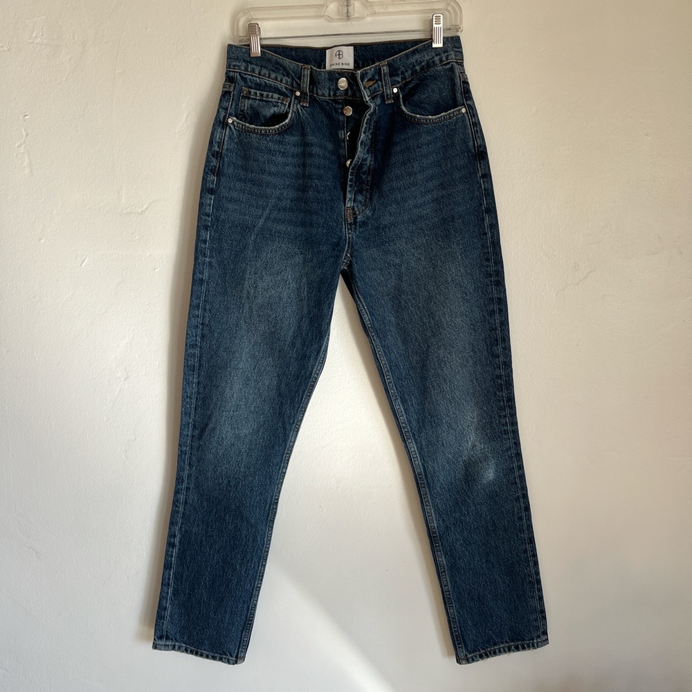 SOLD!
Anine Bing Dark Blue Straight Jeans